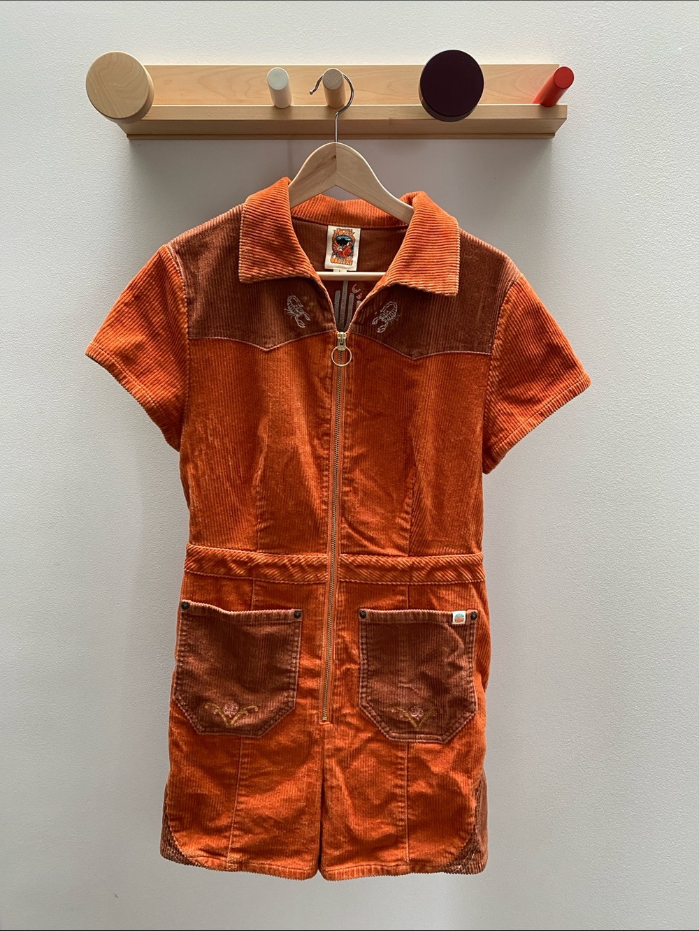 Cinnamon Girl Rust Cord Playsuit